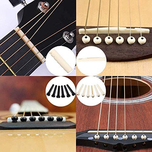 NERECNDENS 66PCS Guitar Accessories Kit, Acoustic Changing Tool, Including Guitar Acoustic Strings, Picks, Capo, String Winder&Cutter, Tuner, Bones, for Players and Beginners 5