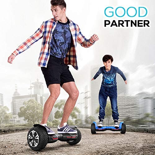 Gyroor Warrior 8.5 inch All Terrain Off Road Scooter with Bluetooth Speakers and LED Lights, UL2272 Certified Self Balancing Scooter 2