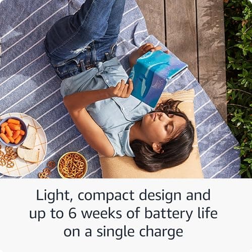 Amazon Kindle Kids 16GB (newest model) - If it breaks, we will replace it, includes ad-free books and cover, with glare-free display, faster page turns - Ocean Explorer 5