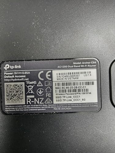 TP-Link Archer C54 | AC1200 MU-MIMO Dual-Band WiFi Router| Works with All Home Internet Providers (Renewed) Black 5