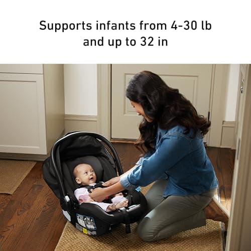 Graco SnugRide SnugFit Infant Car Seat, Baby Car Seat with Anti Rebound Bar for Extra Safety, No-Rethread Harness, LATCH Equipped Carseat, Baby Essentials, Gift for New Parents, Gotham 2