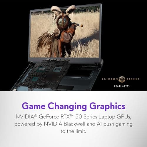 Alienware 18 Area-51 Gaming Laptop AA18250-18.0" WQXGA 300Hz 3ms Display, Intel Core Ultra 9 275HX, NVIDIA GeForce RTX 5080 Graphics, 32GB 2x16GB DDR5, 2TB NVMe M.2 PCIe Gen5 SSD, 2MP FHD IR Camera 2