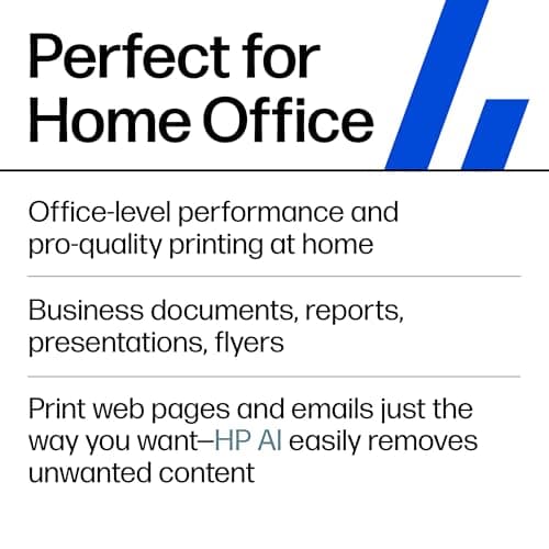 HP OfficeJet Pro 8125e Wireless All-in-One Color Inkjet Printer, Print, scan, Copy, ADF, Duplex Printing Best-for-Home Office, 3 Month Instant Ink Trial Included, AI-Enabled (405T6A) 6