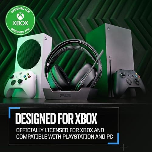 RIG 800 PRO HX Wireless Gaming Headset & Multi-Function Base Station Officially Licensed for Xbox Series X|S, Xbox One, Windows 10/11 PCs - Dolby Atmos 3D Audio - Up to 60 Hour Battery 2
