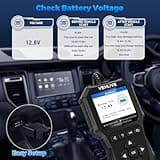 VEHLIVE OBD2 Scanner Diagnostic Tool, Check Engine Light Car Code Reader with Reset, Battery Tester, Live Data, Freeze Frame, I/M Readiness, Car Scanner Diagnostic Tool for All OBDII Car After 1996 3