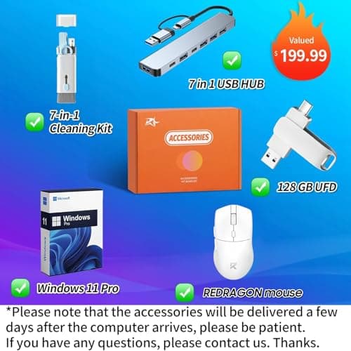 Dell 27 All in One Touchscreen Desktop Computer, 27" FHD IPS Touch Screen Display, Intel Core 7 150U, 32 GB DDR5, 1 TB SSD, NVIDIA GeForce MX570A GDDR6, Wi-Fi 6E, Wireless KB & Mouse, Windows 11 Pro 2