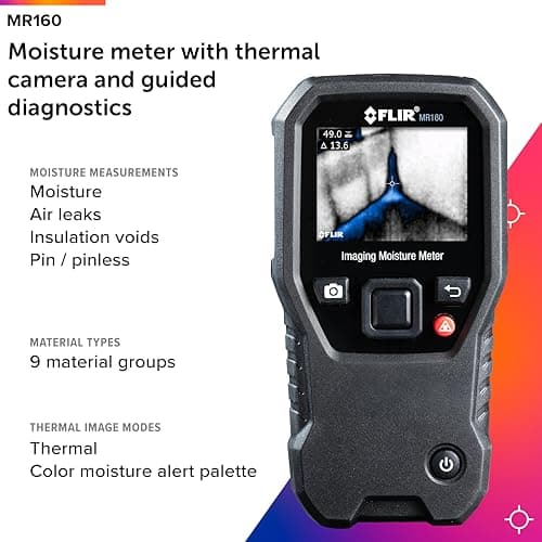 FLIR MR160 - Thermal Imaging Moisture Meter - with IGM (Infrared Guided Measurement), Pin and Pinless 4