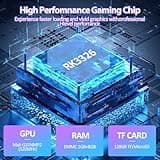 Upgraded XF40H Handheld Game Console, Retro Gaming Console Preloaded Classic Games with Multiple Emulators, 4.0 Inch 4K HD IPS Screen Open Source Linux System, Pocket Video Gaming (Black-128G) 5