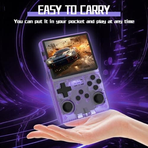 RegiisJoy R40S PRO 30000 in 1 Handheld Game Console 3.5 inch IPS Screen Mini Retro Console 3800mAh Portable Pocket Arcade 45 simulators 256G TF Card 5