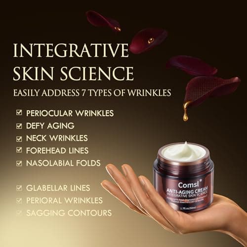 comsl US-Made With 30% Active Ingredients,SGS Certified, Retinol Vitamin C Niacinamide, Ceramide,Oligopeptides,Anti-Aging Face Moisturizer for Face, Firming Skin Care,Neck & Upper Chest -1.7 fl.oz 5