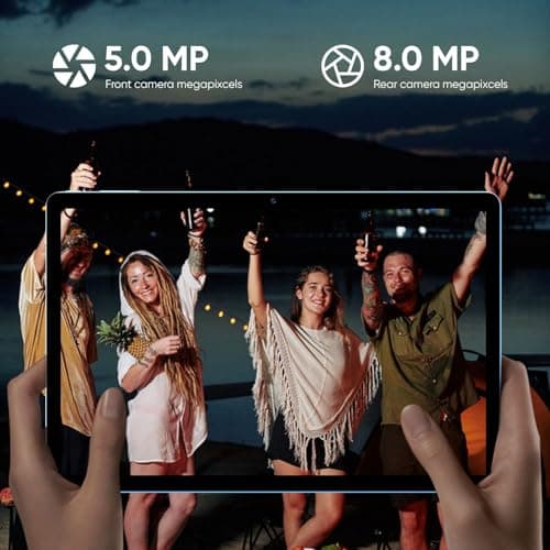 WXUNJA Android 15 Tablet,11 Inch Tablets with Octa Core Processor, 12GB RAM 128GB ROM 1TB Expand, Widevine L1, 8000mAh Battery, 2.4/5Ghz Dual WiFi/GPS/FM, 5/8MP Cameras, Case Included, Blue 5