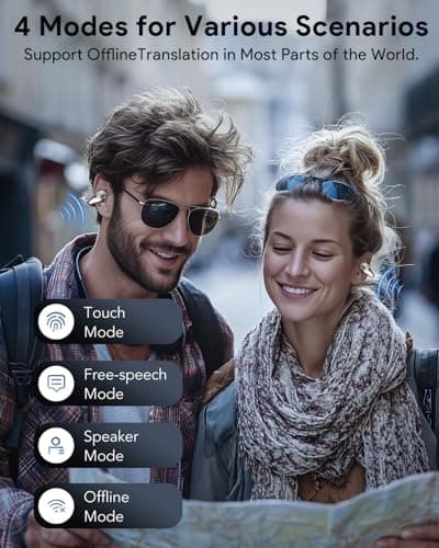 Boytond Ai Translation Earbuds Real-Time – Ear Buds Translators Any Language, Audifonos Traductores Inglés Español, Instant Translating Earbud Devices for Live Global Conversations, Mirror Black 4