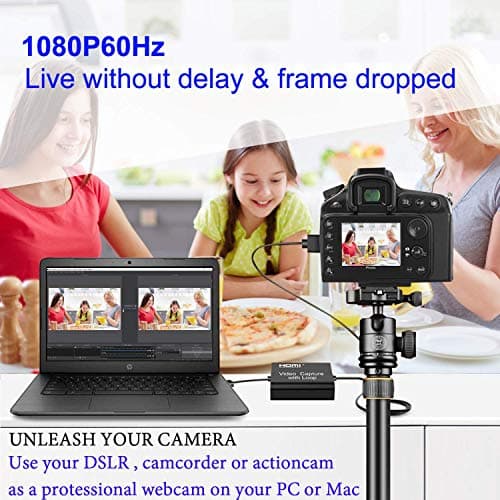ORIVISION Video Capture Card 4K HDMI Device with Loop Out, Full HD 1080P Game Capture Video Recorder for Live Streaming, Broadcasting or Video Conference,S3/PS4/Xbox One/DSLR/Camcorders 5