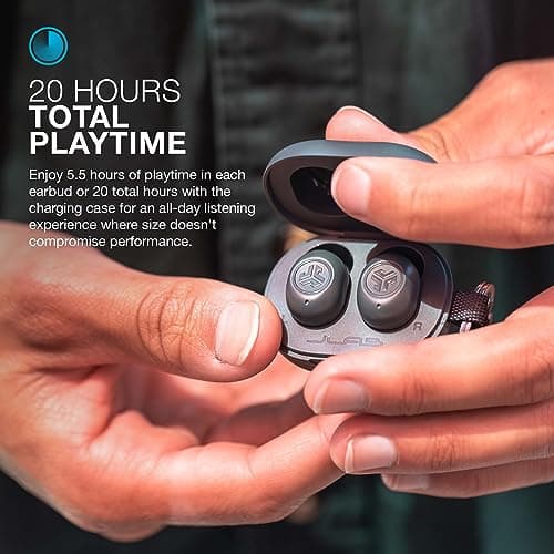 JLab JBuds Mini True Wireless Bluetooth Earbuds + Charging Case, Sage, IP55 Sweat and Dust Proof, Bluetooth Multipoint, Be Aware Audio, 3 EQ Sound Settings, Crystal Clear Calls 4