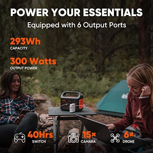 Jackery Portable Power Station Explorer 300, 293Wh Backup Lithium Battery, Solar Generator for Outdoors Camping Travel Hunting Blackout (Solar Panel Optional) 5