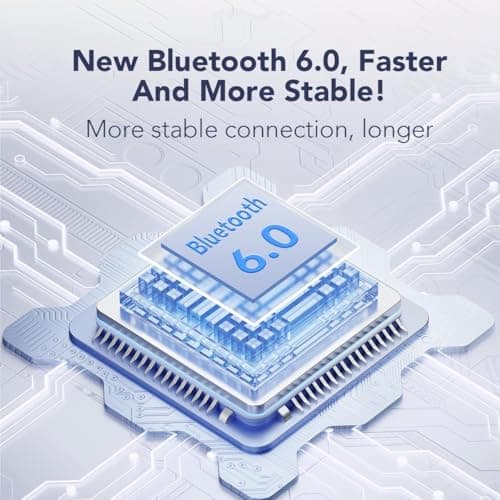 AI Translation Earbud,Spanish & English Live Translation,AI 2025 New 6.0 Pro NE20 Translation Earbuds,LCD Touch Screen,Intelligent Noise Reduction,Suitable for Travelling,Suitable for business use 5