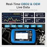 BLCKTEC 460T OBD2 Scanner Car Code Reader Engine ABS SRS Transmission Diagnostic Tool, 12 Reset Services, Oil/TPMS/EPB/BMS/SAS/DPF/Throttle Reset, ABS Bleeding, Battery Test, Auto VIN, Free Update 5