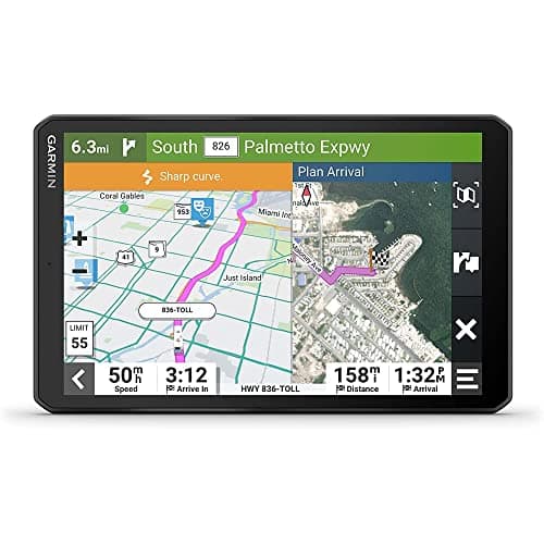 Garmin 010-02748-00 RV 895 8" RV GPS Navigator | Official USA Partner Model | Bundle with Deco Gear Dual DC12V/24V Electronic Multifunction Car Socket and Deco Gear Hard Shell EVA Case 2