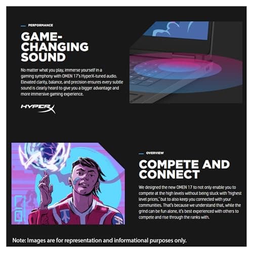 HP OMEN 17 Gaming Laptop, AMD Ryzen AI 9-365, 96 GB DDR5 RAM, 4 TB PCIe SSD, 17.3" FHD (1920x1080) 144 Hz Display, Nvidia G-Force RTX 5070 Graphics, 1-Zone Backlit Keyboard, W11 Home, Shadow Black 3