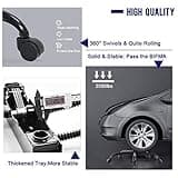 BestOffice High-Back Gaming Chair PC Office Chair Computer Racing Chair PU Desk Task Chair Ergonomic Executive Swivel Rolling Chair with Lumbar Support for Back Pain Women, Men,White 5