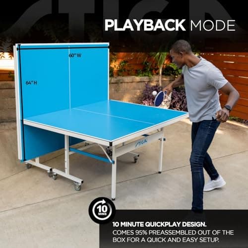 STIGA XTR Professional Outdoor Table Tennis Tables – All Weather Aluminum Waterproof Outdoor or Indoor Design with Net & Post - 10 Minute Easy Assembly Ping Pong Table with Compact Storage 4