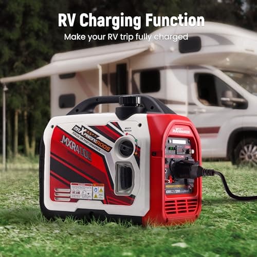 maXpeedingrods 4000 Watt Inverter Generator Portable, Bluetooth® App Remote Data Monitor, RV Ready, Gas Powered Generator with CO Alarm for Outdoor Camping, Home Backup 2