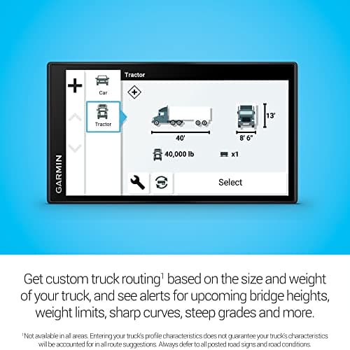 Garmin dezl OTR610, Large, Easy-to-Read 6" GPS Truck Navigator, Custom Truck Routing, High-Resolution Birdseye Satellite Imagery 4