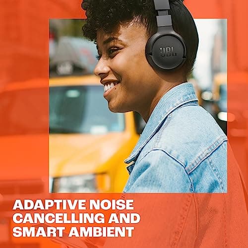 JBL Tune 670NC - Adaptive Noise Cancelling with Smart Ambient Wireless On-Ear Headphones, Up to 70H Battery Life with Speed Charge, Lightweight, Comfortable and Foldable Design (White) 3