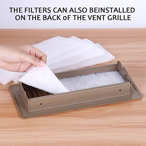 Lisol Complete Air Vent Filters Kit- 98‘’ x 18'' Electrostatic Media With 157" of Installation Tape 36+ Filters per Roll for HVAC, AC & Heating Intake Registers & Grilles 3