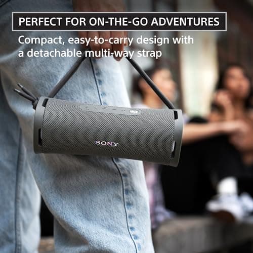 Sony ULT Field 1 Waterproof Portable Bluetooth Speaker, Enhanced Bass, 12h Battery, IP67 Rated Dustproof Shockproof Rustproof, Detachable Strap (SRSULT10B), Black 4