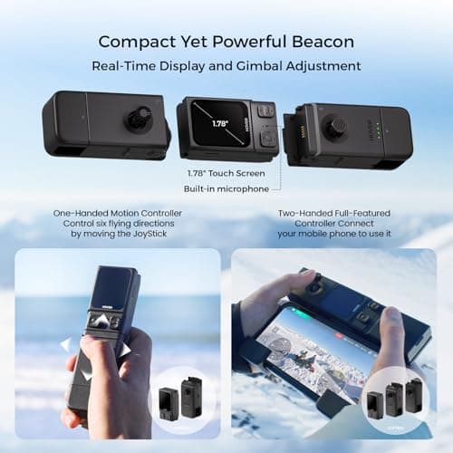 HOVERAir X1 PROMAX 8K Drone with Camera, Foldable Action Flying Camera with 42 KM/H Follow Speed, 10+ Fully Automatic Flight Modes, Fly Anywhere with OmniTerrain, SmoothCapture 2.0(Skiing Combo) 5