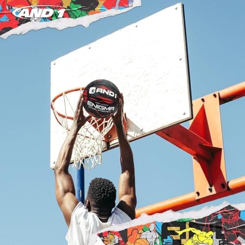AND1 Enigma Rubber Basketball: Official Regulation Size 7 (29.5 inches) Street Basketball - Deep Channel Construction Streetball, Made for Indoor Outdoor 3