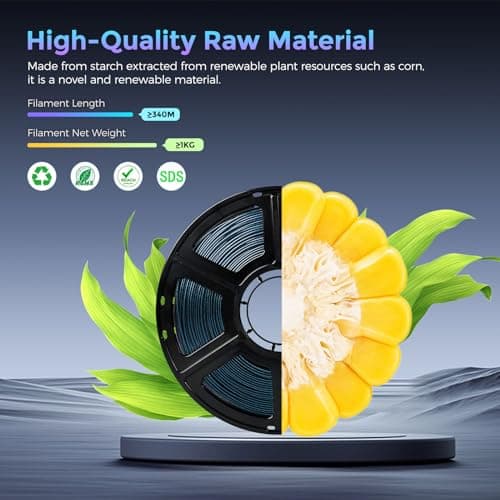FLASHFORGE PLA Filament 1.75mm +/- 0.02mm Burnt Titanium, Color Changeable 3D Printer Filament 1kg (2.2lbs), Chameleon Changing Colors with Light, Perfectly Hide The Layer Line 7