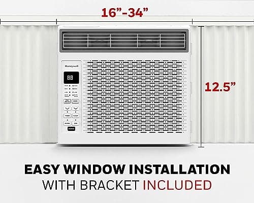 Honeywell 6,000 BTU Digital Window Air Conditioner, Remote, 4 Modes, Eco, 250 sq ft Coverage 2
