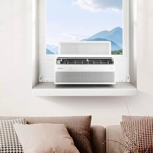 Hisense AWL1225TW1W Window Air Conditioner, White, 12000 BTU Smart Inverter, L Shaped, Open Window Flexibility, Easy Installation, Ultra Quiet, 37.6% more Energy Saving, Bracket Included, 2Y Warranty 2