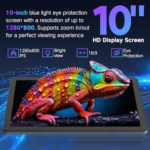 Winsing Android Tablet 10 Inch, Android 15 Tablets 2025 for Adults, Octa-Core, 12GB RAM,128GB Storage(2TB Expandable), Large Touch Screen Tablet with 10H Battery Life,WiFi & Bluetooth 5.0,Gray Blue 4
