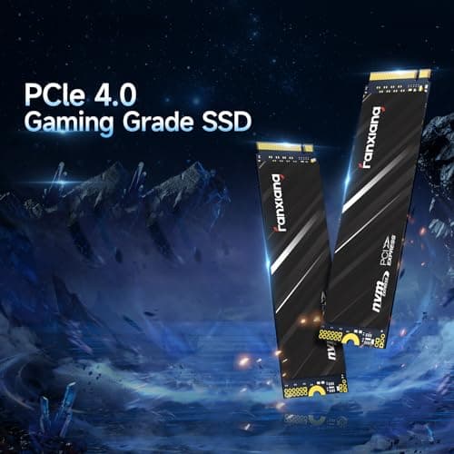 Fanxiang 1TB NVMe SSD PCIe Gen4 M.2 Internal Gaming SSD for PS5, Up to 4800 MB/s, 3D NAND SLC Cache Solid State Drive Upgrade Storage for PC/Laptops S690Q 2