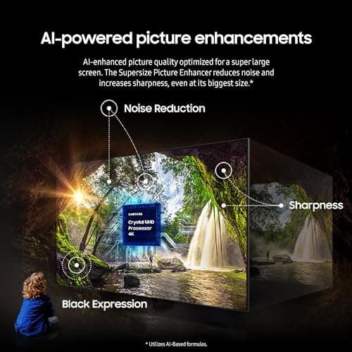 Samsung 98-Inch Class 4K Crystal UHD DU9000 Series HDR Smart TV, Object Tracking Sound Lite, Motion Xcelerator 120Hz, Supersize Picture Enhancer, Mega Contrast, Alexa Built-In (UN98DU9000, 2024 Model) 3
