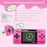 Handheld Game for Kids -Preloaded 220 Retro Video Games, Portable Gaming Player with Rechargeable Battery 3.0" LCD Screen, Mini Arcade Electronic Toy Gifts for Boys Girls (Red) 3