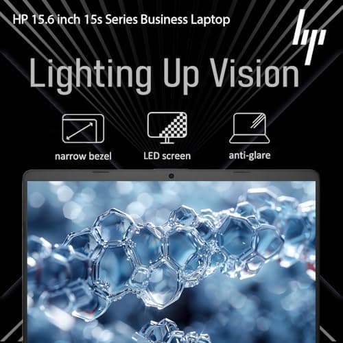 HP 2026 New Generation 15.6'' Business and Student Laptop, Intel Powerful Processor, 16GB RAM, 256GB SSD, Ultra Quiet Design, Long Battery Life, Bluetooth 5, Wi-Fi 6, SD Card Reader, Windows 11, WOWPC 4