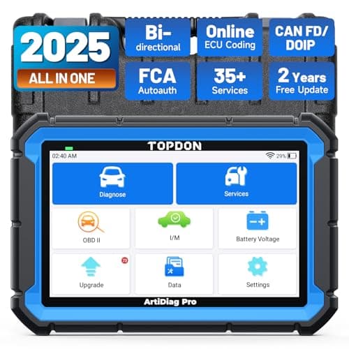 TOPDON ArtiDiag Pro OBD2 Scanner Diagnostic Tool, Bidirectional Scan Tool with ECU Coding, 35+ Services, V.A.G Guided, FCA SGW, Can FD DoIP/All System Diagnosis