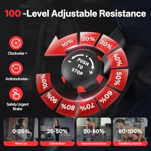 JOROTO Exercise Bike, Magnetic Resistance Stationary Bikes for Home with 40LBS Flywheel,Indoor Cycling Bike with 350LBS Weight Capacity, Low Noise, Bottle and Tablet Holder 3