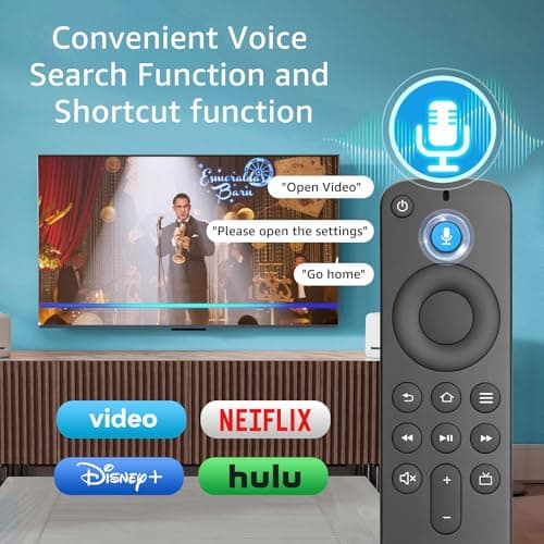 Replacement Voice Remote Control for Fire Stick/Amazon Fire Smart TVs(1st / 2nd / 3rd Gen) 4