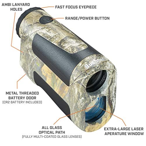 Bushnell BoneCollector 850 Laser Rangefinder, Hunting Laser Range Finder in Realtree Edge Camo 2