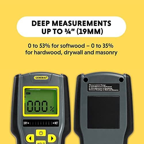 General Tools Digital Moisture Meter MMD7NP - Humidity Sensor- Pinless and Non-Invasive 5