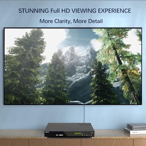 Blu Ray DVD Player,Full HD Blu-ray Disc Player CD Players with Easy Hook Up and User Friendly, 1080P Home Theater DVD Player with HDMI Output, Support HDD and USB Playback 2