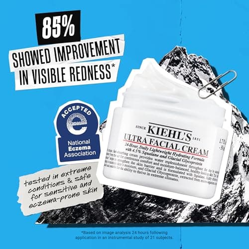 Kiehl's Ultra Facial Cream, with 4.5% Squalane to Strengthen Skin's Moisture Barrier, Skin Feels Softer and Smoother, Long-Lasting Hydration, Easy and Fast-Absorbing, All Skin Types - 1.7 fl oz 5