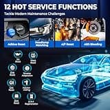 OBD2 Scanner LAUNCH CRP129X V2.0 Elite Scan Tool, Upgrade of CRP123X, 12 Reset Services, ABS/SRS/Transmission/ Check Engine Car Code Reader, Lifetime Free Update, FCA AutoAuth & Auto VIN, Battery Test 3