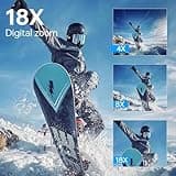 4K Digital Camera for Photography with External Adjustable Microphone, 56MP Vlogging Camera for YouTube and Video, 52mm Wide Angle & Macro Lens, with 180° Flip Screen,18X Digital Zoom, 32GB TF Card 5