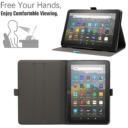 Viclowlpfe Amazon Kindle Fire HD 10 and Fire HD 10 Plus 10.1" Tablet Case (13th/11th Generation 2023/2021 Release), Slim Fit Leather Stand Smart Cover with Auto Sleep/Wake, Cute Bird 5